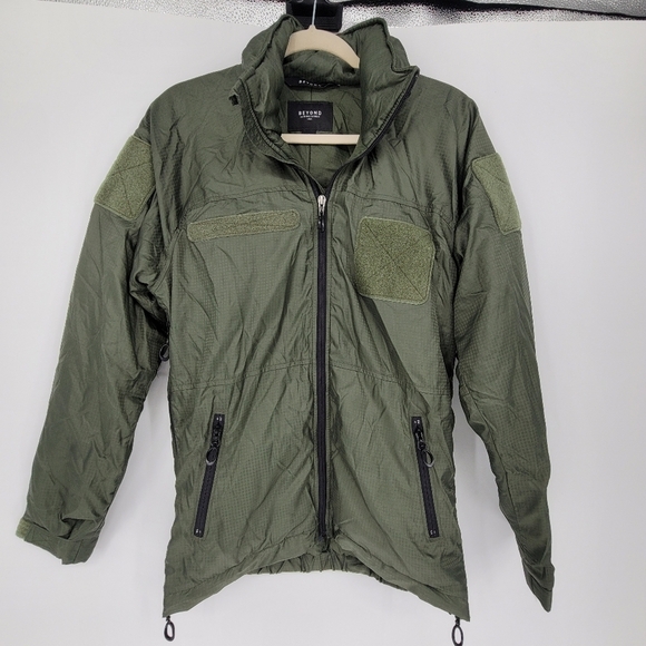 Beyond Clothing C3 Low Loft Parka Multi Jacket USA Made hidden hood small - Picture 1 of 13